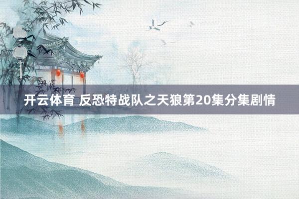 开云体育 反恐特战队之天狼第20集分集剧情